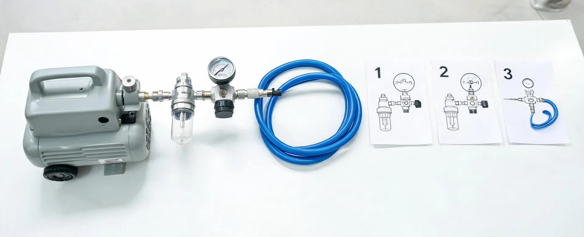 Workbench with quiet compressor setup guide